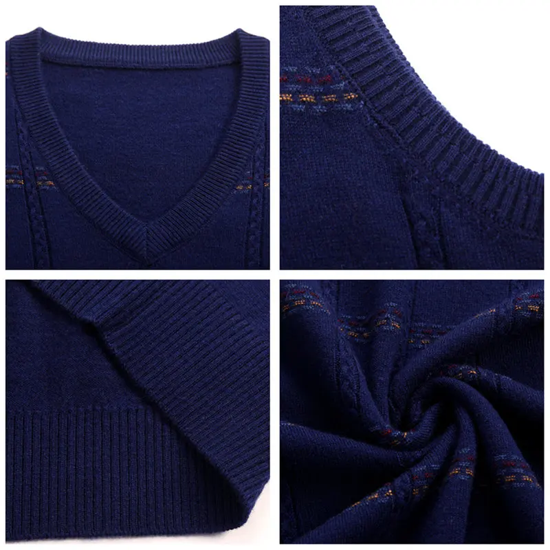 Свитер COODRONY мужские вязаные кашемировые шерстяные свитеры Осень зима 2019 жилет