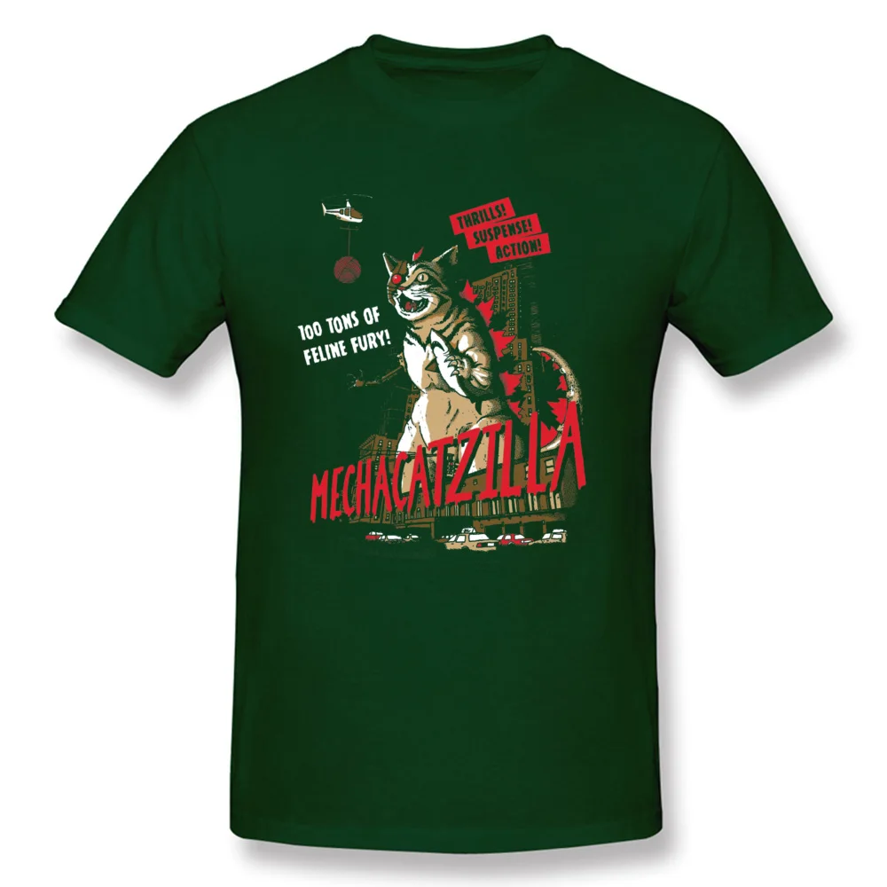 Футболка Swag Мужская в стиле хип хоп топ с надписью Mecha Catzilla забавная хипстерская