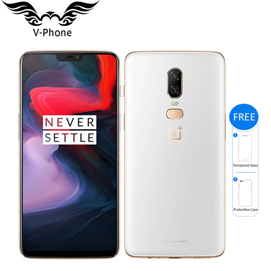 Глобальная прошивка Oneplus 6 8 Гб 128 Гб мобильный телефон Snapdragon 845 4G LTE 6,28 ''Android 8,1 20MP NFC Смартфон