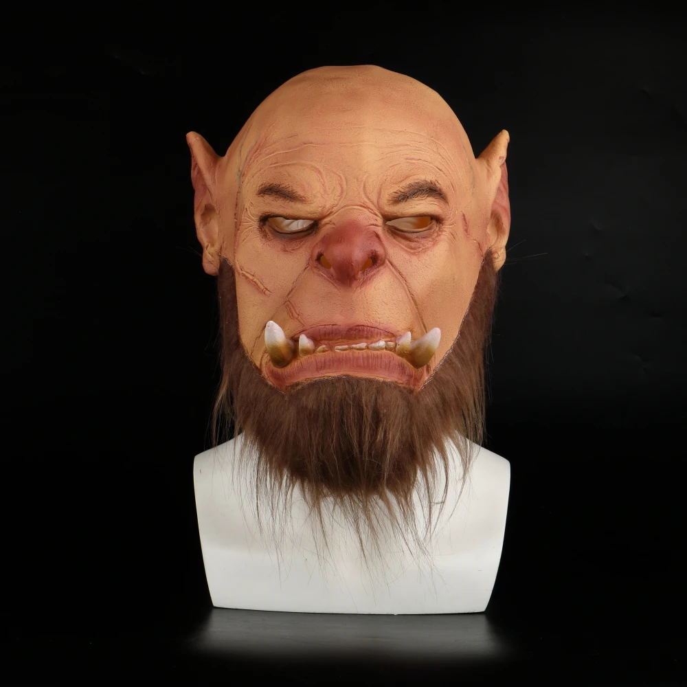 Новинка 2019 латексная маска World of Warcraft маски Ogrim Doomhammer вечерние для косплея на