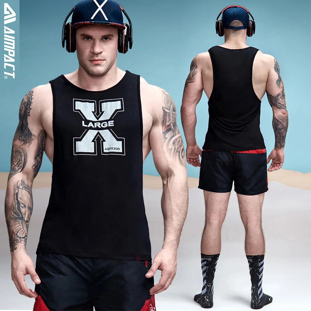 Мужской яркий жилет Aimpact повседневный облегающий с глубоким вырезом для