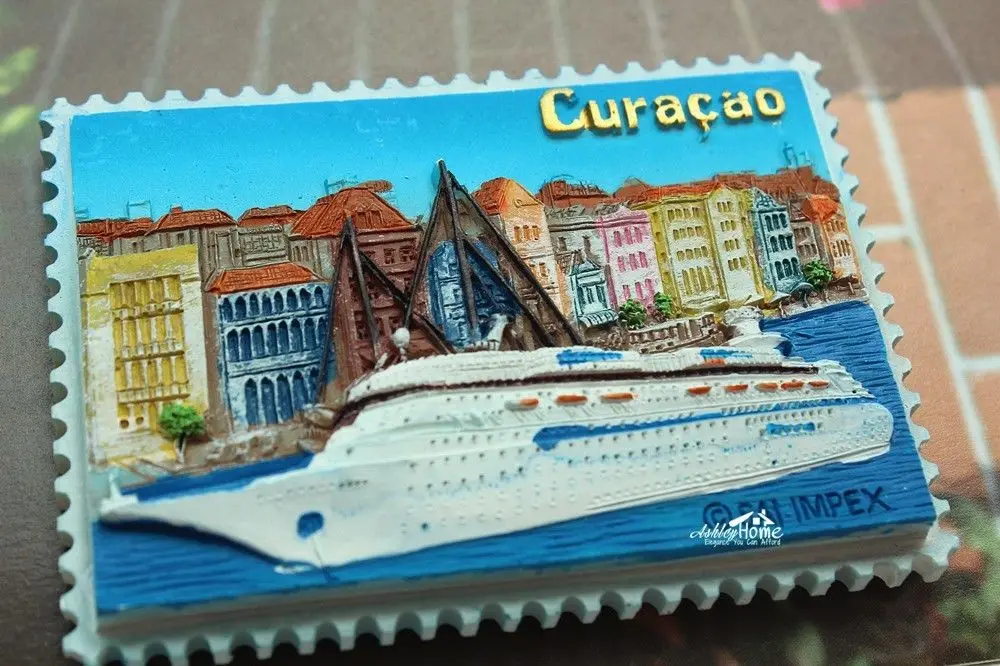 Туристический сувенир Curacao Island Нидерланды Голландия 3D искусственная смола | Дом и