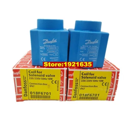 2 шт./лот Danfoss 018F6701 катушка для электромагнитного клапана 220 В/230 В 50 Гц 10 Вт