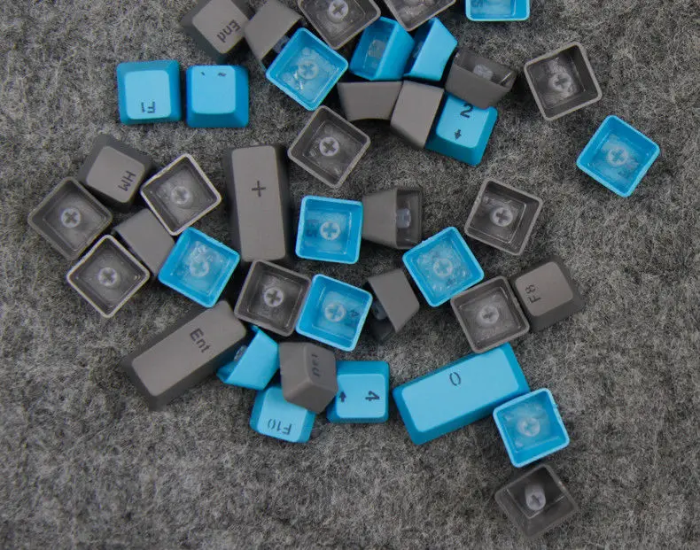 87/104 клавиши Pulse PBT Keycap набор ANSI полупрозрачных ключей с подсветкой OEM колпачки для