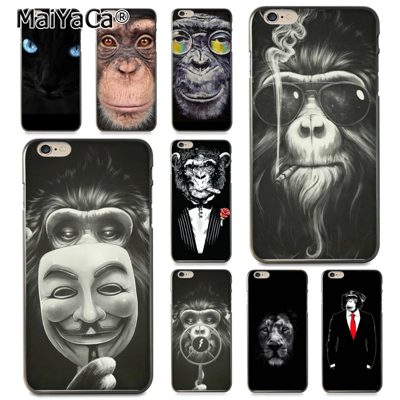 MaiYaCa удивительная обезьяна мультфильм животное дым Coque чехол для телефона для iphone 11 Pro XR XS Max 8 7 6 6S Plus X 5 5S SE