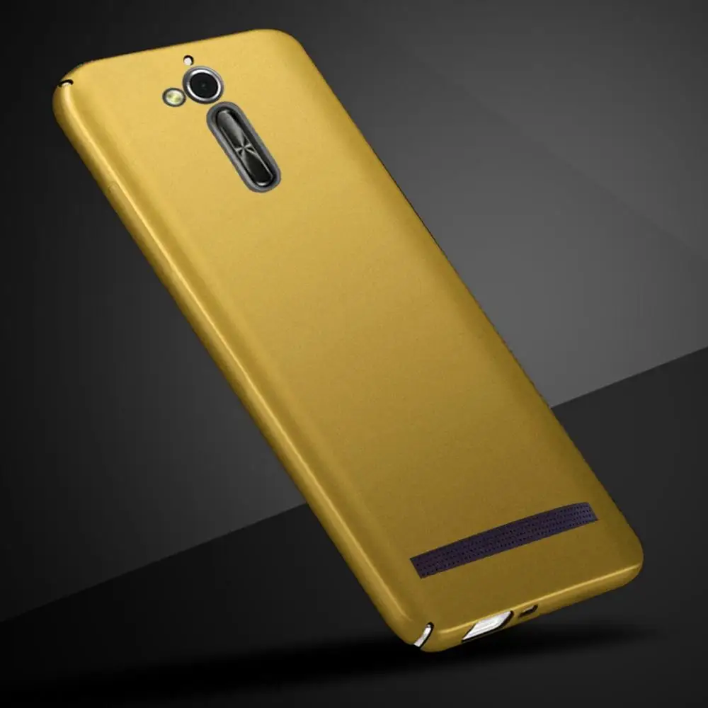 Модный жесткий матовый чехол-накладка для ASUS Zenfone GO ZB500KL ZB 500 KL KG 500KL 500KG ZB500 Capas чехол для телефона 5,0" - Цвет: Золотой