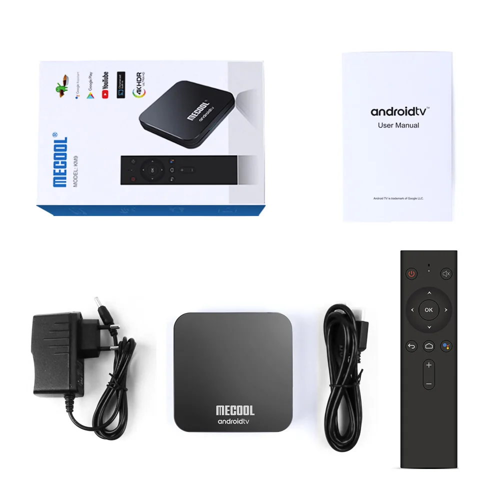 Android tv 9,0 Google Сертифицированный MECOOL KM9 PRO 4 ГБ 32 ГБ Android 9,0 tv Box Amlogic S905X2 4 K Voice 2,4G 5G Dual Wifi BT4.0 KM9A tv