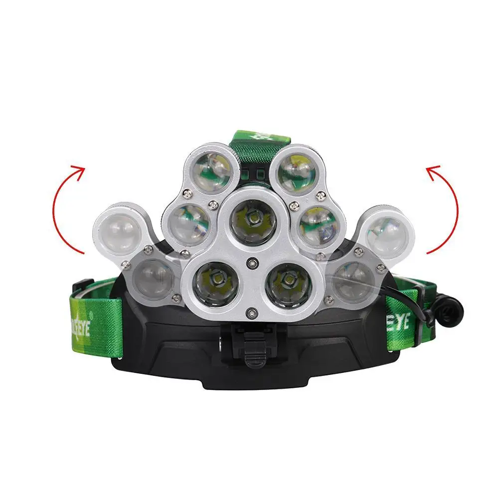 5000LM T6+XPE LED Head Lamp Zoomable 4 Mode 7 led Headlight Tube Torch Flashlight for Outdoor Lighting | Освещение