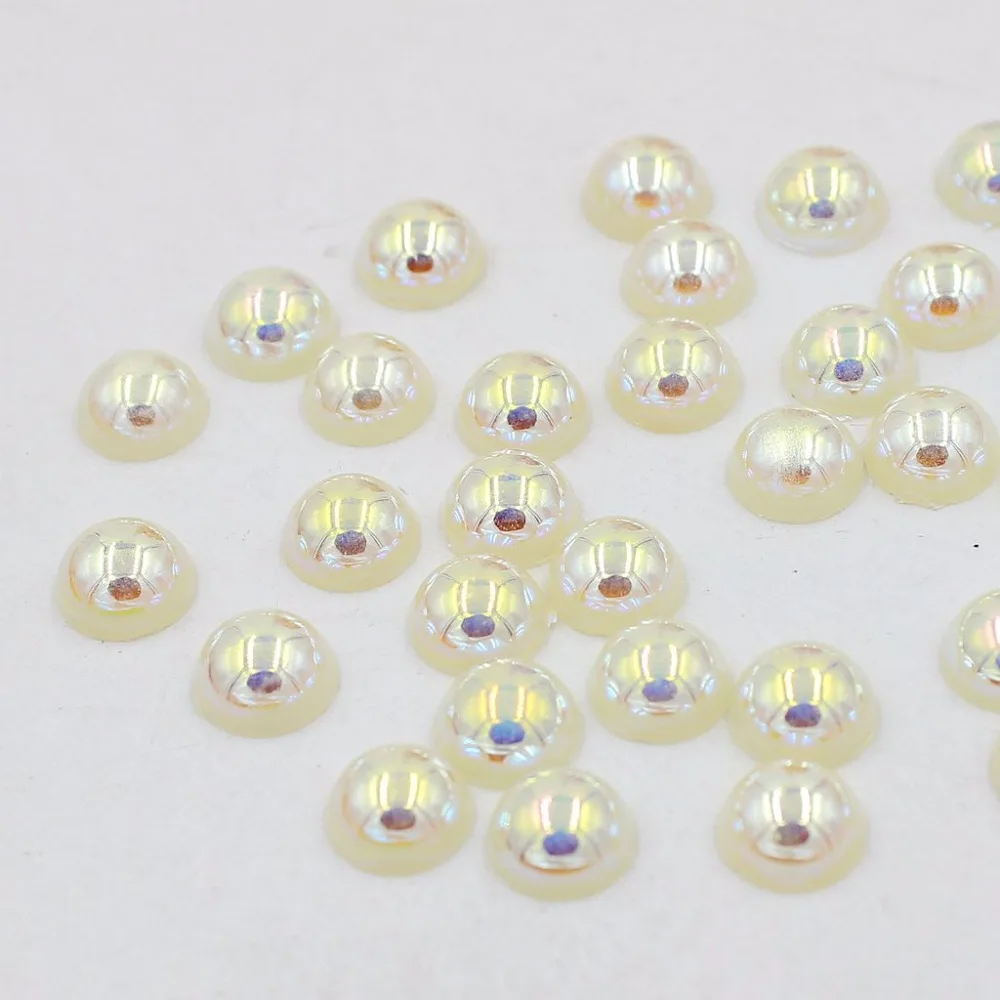 Полукруглые бусины с плоской задней стороной 300 шт.|Бусины для одежды| |