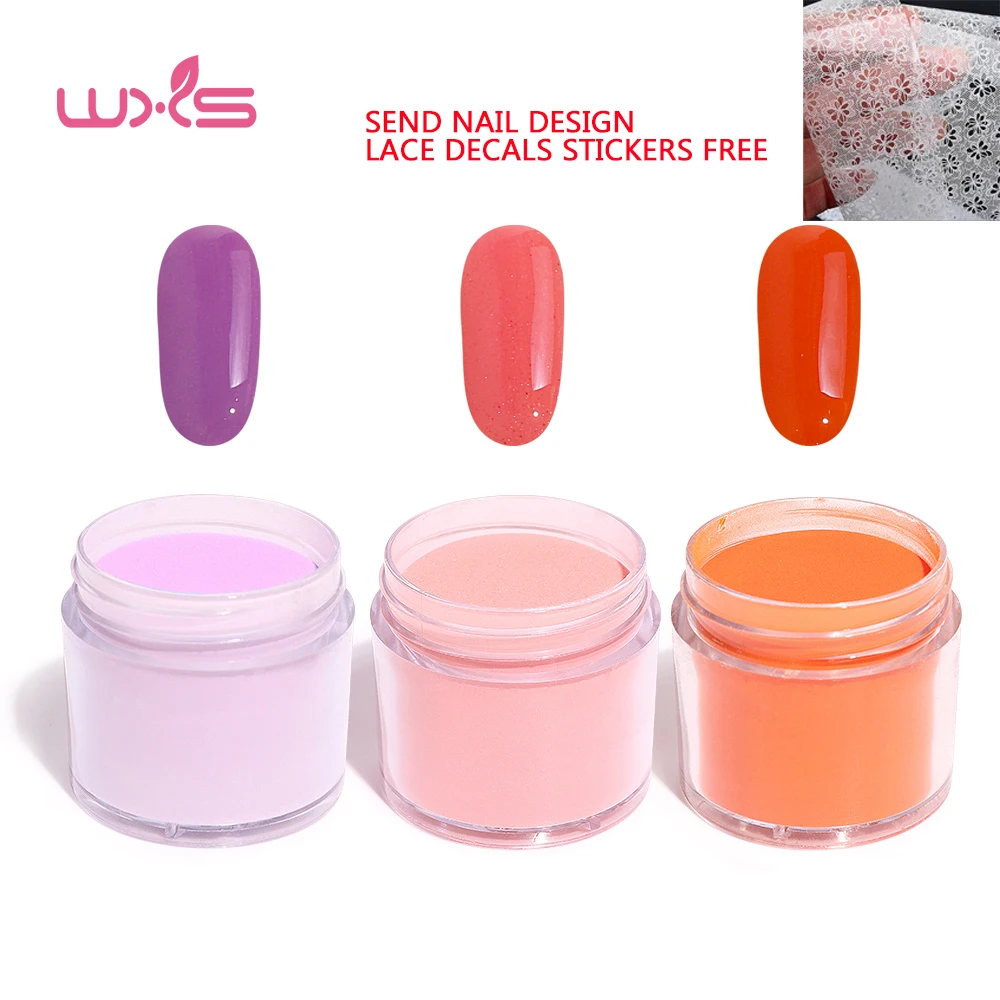 3 шт./лот 28 г набор акриловой пудры для ногтевого дизайна цвета окуниваемый гель