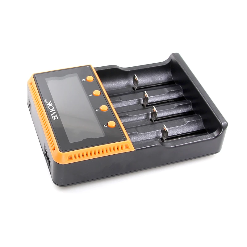 100% оригинал SMOK Intelligent charger lcd Портативный Smart 4 Slot 18650 батарея li ion Li FePO4 Ni MH CD