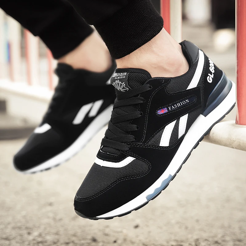 2019 г. Новая Осенняя мужская обувь модная кожаная на микрофибре повседневная