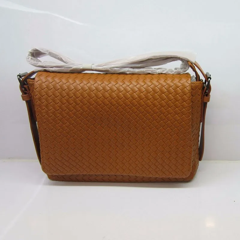 Премиум искусственная кожа сумки мужские сумки тканые Crossbody сумки