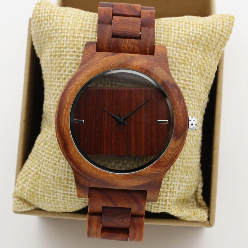 Модные японские кварцевые женские классические деревянные часы роскошные