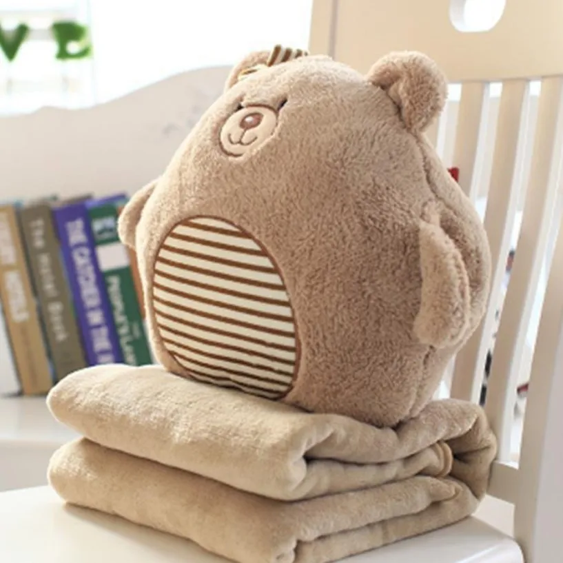 Игрушка в виде животных из мультфильмов, 30x30 см, мягкая подушка, 100x170 см, подушка, одеяло, коралловый флис, теплая детская игрушка для маленьких мальчиков, автомобиль, диван, одеяло, B308