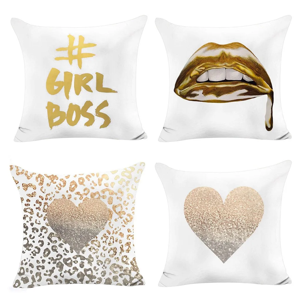 Geometric Cushion Cover Yellow Nordic Round Triangle Pillowcase Deer Heart Throw Pillow Car Office Bed Room Cushions Gift L4 | Дом и сад