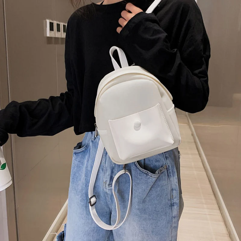 Мини-рюкзак из искусственной кожи износостойкая многофункциональная сумка для