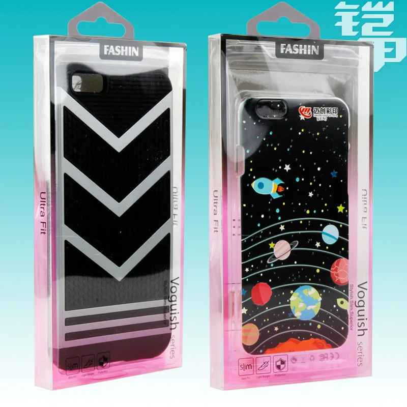 KJ-677 400pcs Blister PVC Plastic Retail Packaging Clear Box Package Universal Packing box For iPhone 7 6 Plus Phone Case |