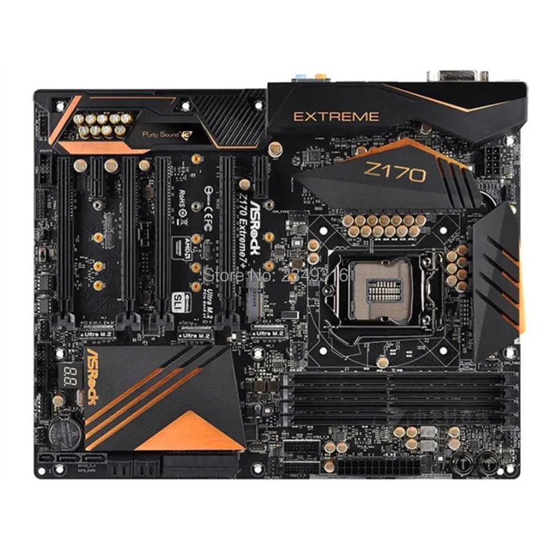 Для ASRock Z170 extreme ME7 + оригинальная б/у настольная материнская плата 1151 разъем LGA1151 DDR4