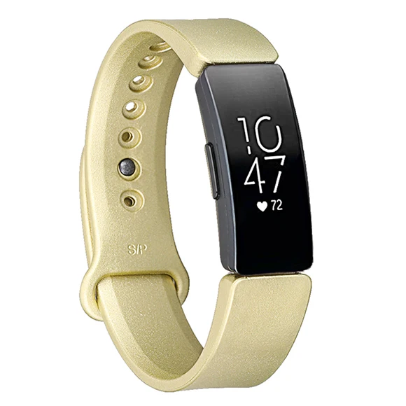 Gold Baaletc ремешок для Fitbit Inspire HR розовое золото Мягкий ТПУ Смарт-часы Браслет для Fitbit Inspire/Inspire HR ремешок на запястье - Цвет: Gold
