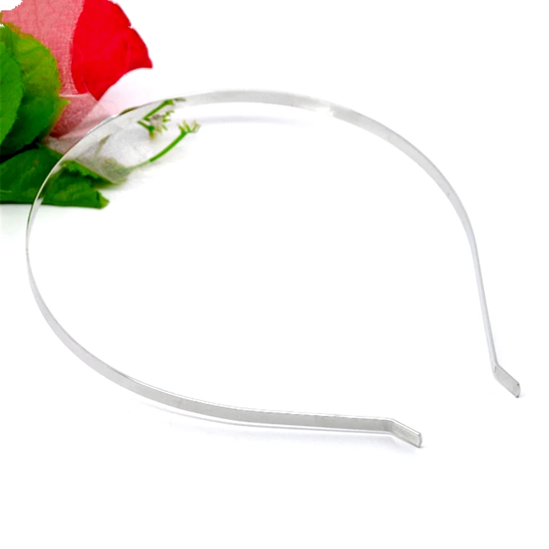 20 шт. серебристая лента для волос женщин и девочек ободки заколки поделок