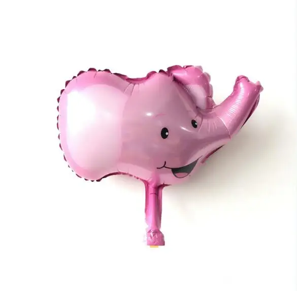 MN077 elephant Джунгли воздушный шар из фольги в виде животного тигра& льва& Обезьяны& зебры& оленя& коровы детей день рождения партии гелиевые воздушные шары сафари зоопарк globos - Цвет: MN077 elephant