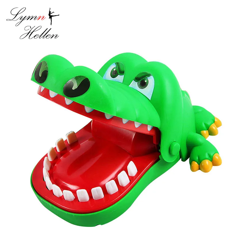 

Practical Jokes Crocodile Mouth Tooth Dentist Bite Finger Family Game Classic Biting Hand Novelty Gag Children's Toys Play Fun