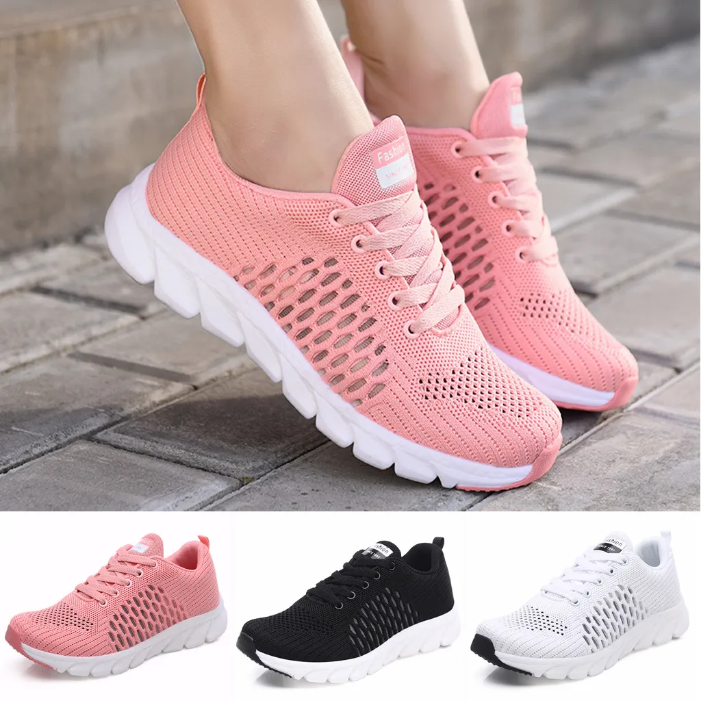 Кроссовки женские на плоской подошве Повседневная дышащая обувь для отдыха
