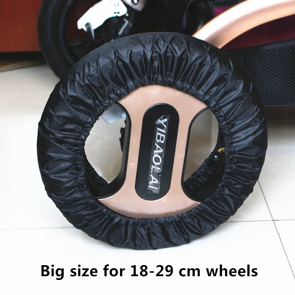 

New 2 PCS Stroller Accessories Wheels Covers for 12-29 CM Wheelchair Baby Carriage Pram Throne Pushchair Poussette