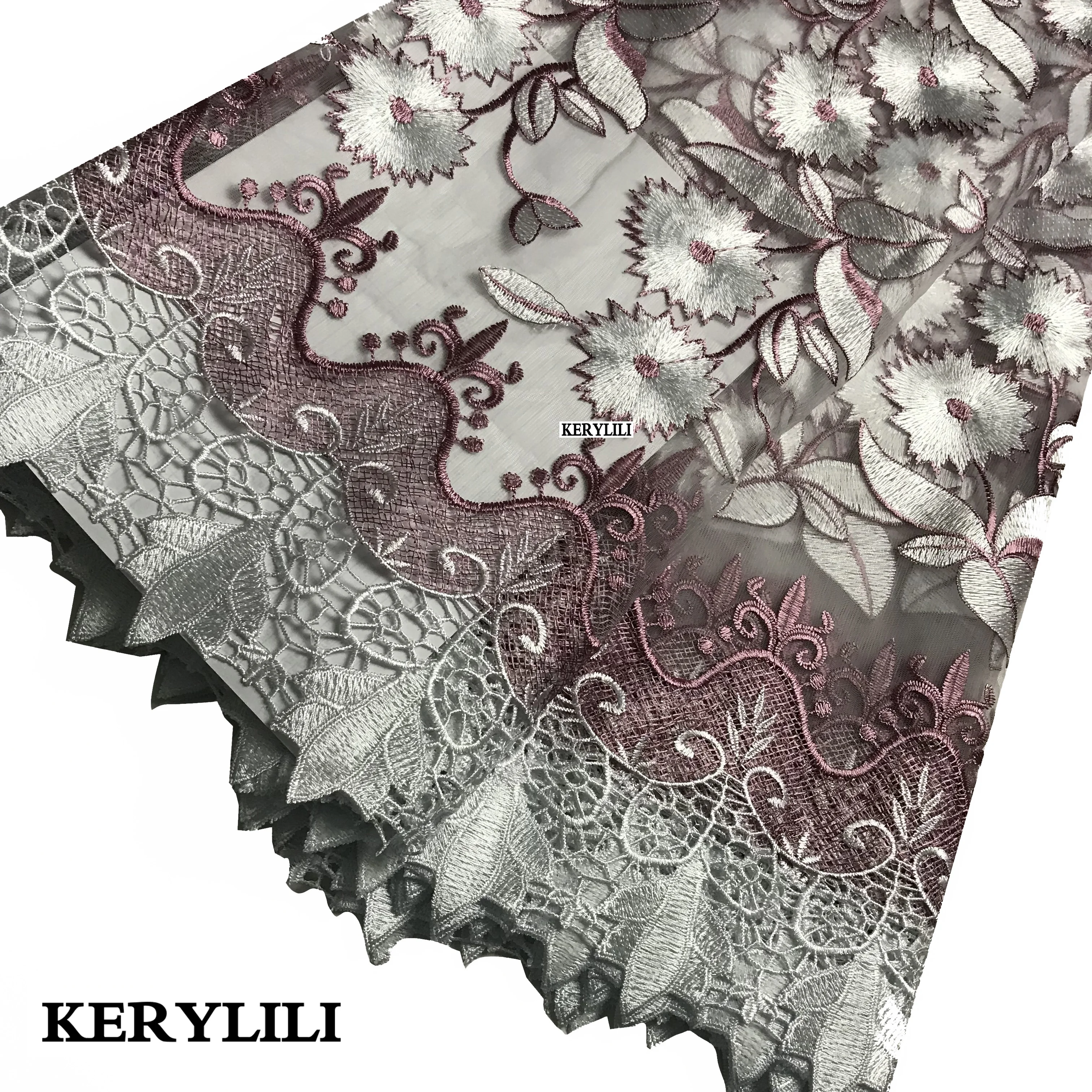 Белая кружевная ткань африканский швейный материал швейцарская вуаль тюль