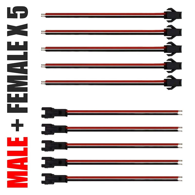Недавно 5 пар 2 Pin SM JST разъем кабель провода 20 AWG разъемы MJJ88|Соединители| |