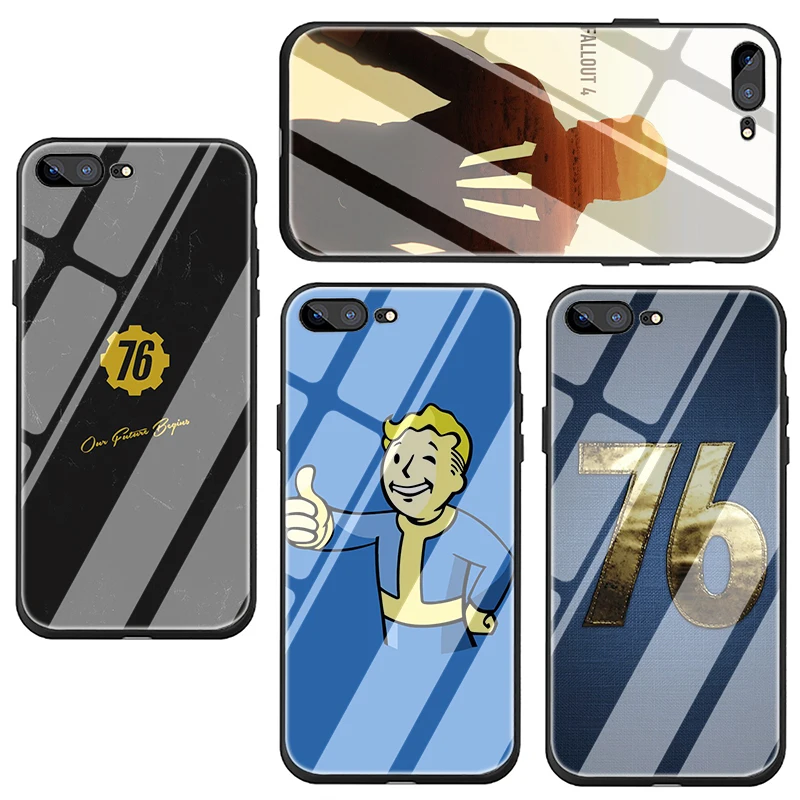 Чехол для телефона из закаленного стекла Fallout чехол для iPhone 5 5S SE 6 6s 7 8 Plus X XR XS 11 pro Max