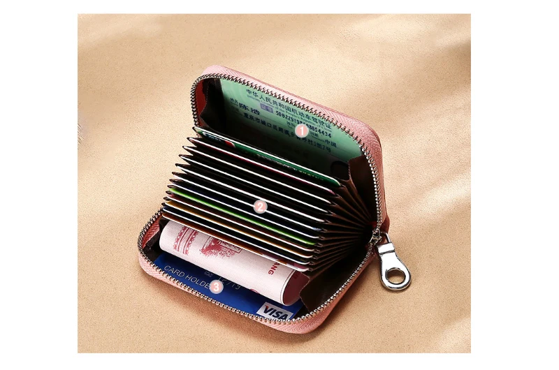 Новые женские портмоне бумажник RFID визитница из натуральной кожи портмоне Для женщин кошелек женский мини портмоне Porte Monnaie Femme