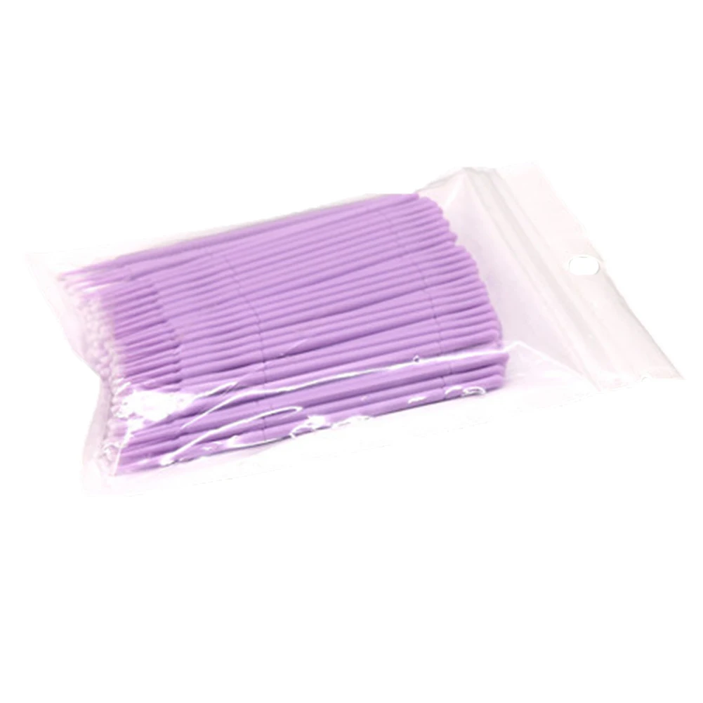 100 шт одноразовые цветные ватные тампоны щетка для ресниц чистящие горячее