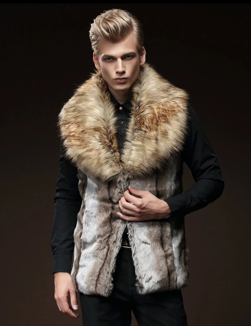 Жилетка мужская меховая на зиму/осень 2019|fur vest men|brand menvest brand men |