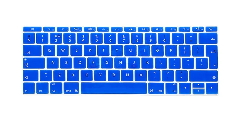 2017 ЕС раскладка английская клавиатура обложка кожа для нового Macbook Mac Pro 13 &quotA1708 Non