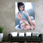 Домашний декор, Модульная картина из холста, 1 шт., сексуальная женщина, Mei Overwatch, игра, постер, Настенная картина для дома, картина из холста, оптовая продажа