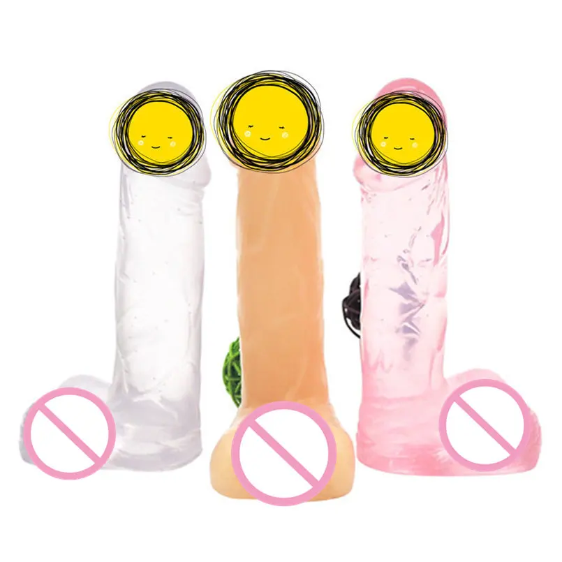 Реалистичный фаллоимитатор Jelly Dong женский для клитора G Spot водонепроницаемая