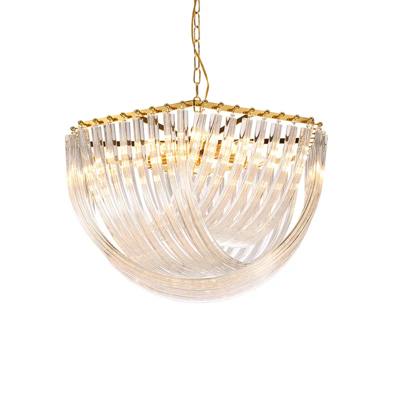 

Modern LED hanging lights living room pendant lighting Crystal pendant luminaires luxury Iron fixtures bedroom suspended lamp