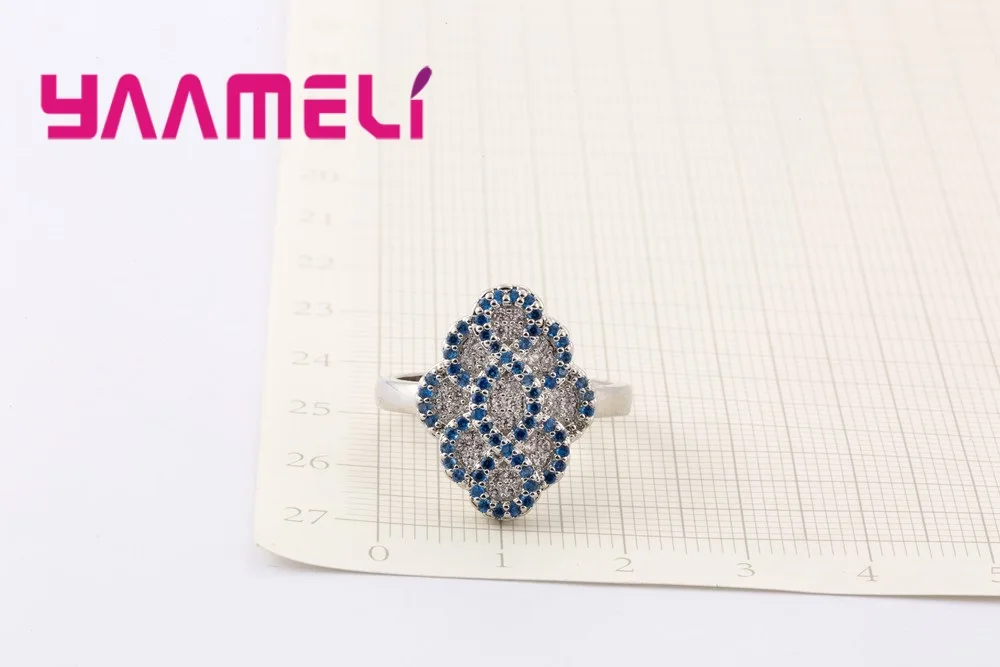 Top Quality Women Ring 925 Sterling Silver Accessories Pave Small Crystal Stone Beautifully Wedding For Ladies | Украшения и