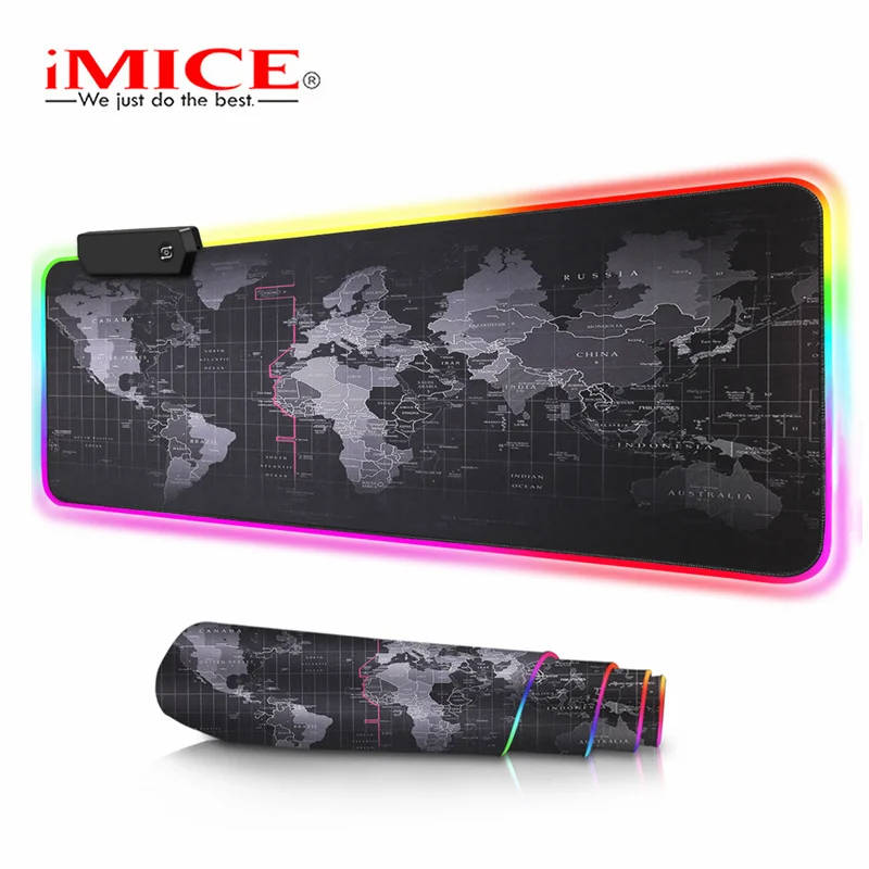 Большой коврик для мыши Коврик для компьютерной мыши RGB игровой коврик для мыши XXL коврик для мыши геймер большой коврик для мыши RGB Коврик Для Мыши Компьютерный коврик Настольный коврик