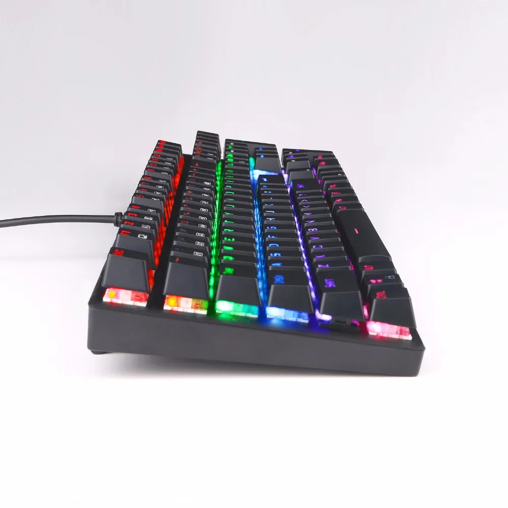 Механическая игровая клавиатура с радужной светодиодной подсветкой DIY Outemu синие