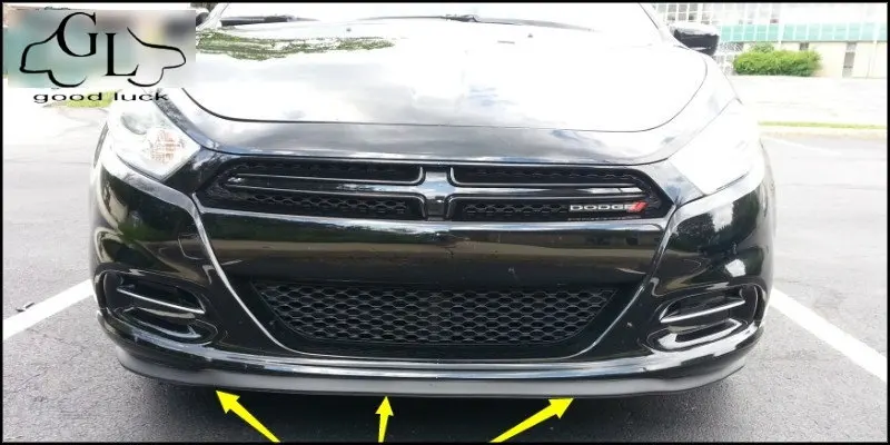 Бампер для губ дефлектор губы Dodge i10 2007 ~ 2015 передний спойлер юбка TopGear вентиляторы