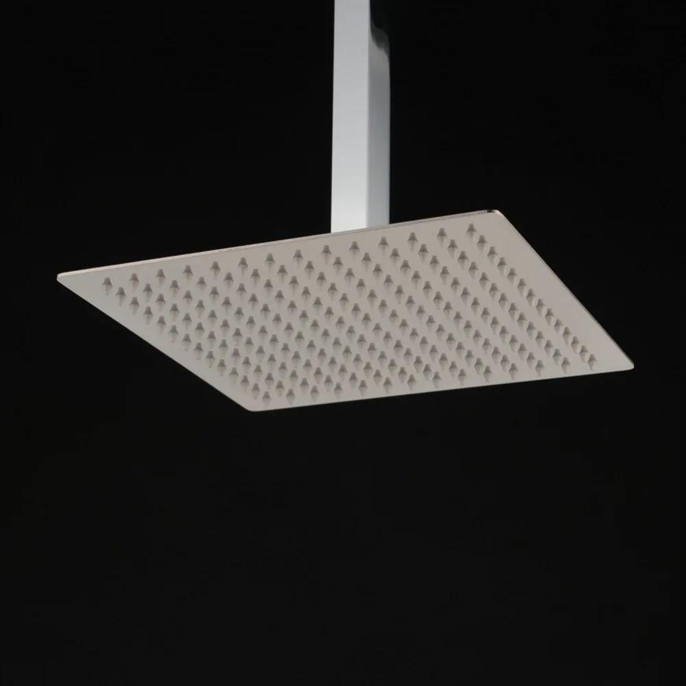 Современная Площадь Chrome 304 Из Нержавеющей Стали насадки Для Душа Ультра Тонкий