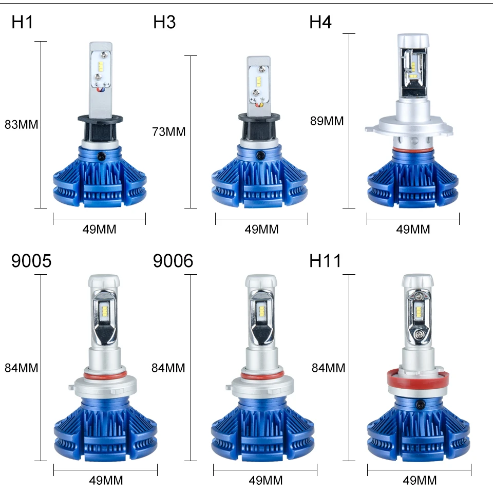 AmmToo H4 Светодиодные Автомобильные фары H7 H11 лампы 9005/HB3 9006/HB4 противотуманных фар 50 Вт H1 H3 9012 autofront фары 12000Lm 6000K 12V 24V