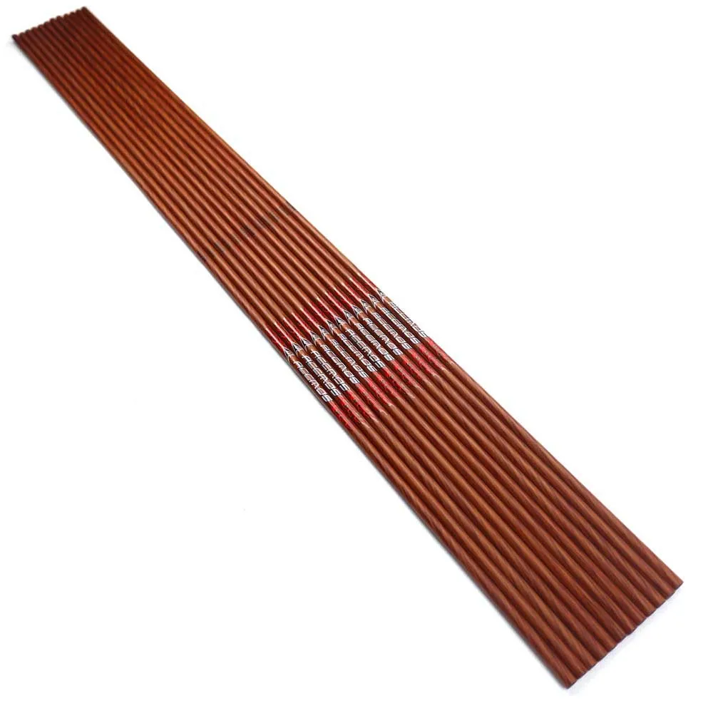 Сделай Сам 32 дюйма карбоновая стрела вал с деревянной краской Позвоночник 400 450 500