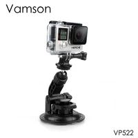 vamson for gopro 7 accessories car suction cup tripod 9cm diameter base mount for go pro hero 6 5 4 for sj4000 for xiaomi vp522