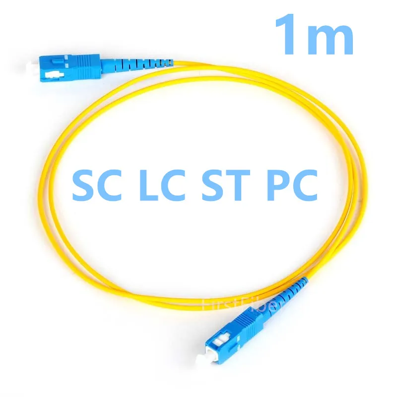 1 м SC LC ST PC к UPC G657A волоконный патч кабель перемычка корд Simplex 2 0 мм ПВХ SM изгиб