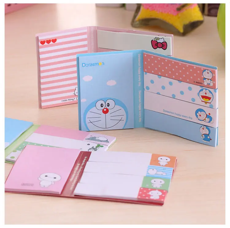 CXZY Totoro cat kitty Doraemon Baymax липкая записная книжка kawaii бумажная записная книжка наклейка для планировщика почтовый лист офисные канцелярские принадлежности 3B817