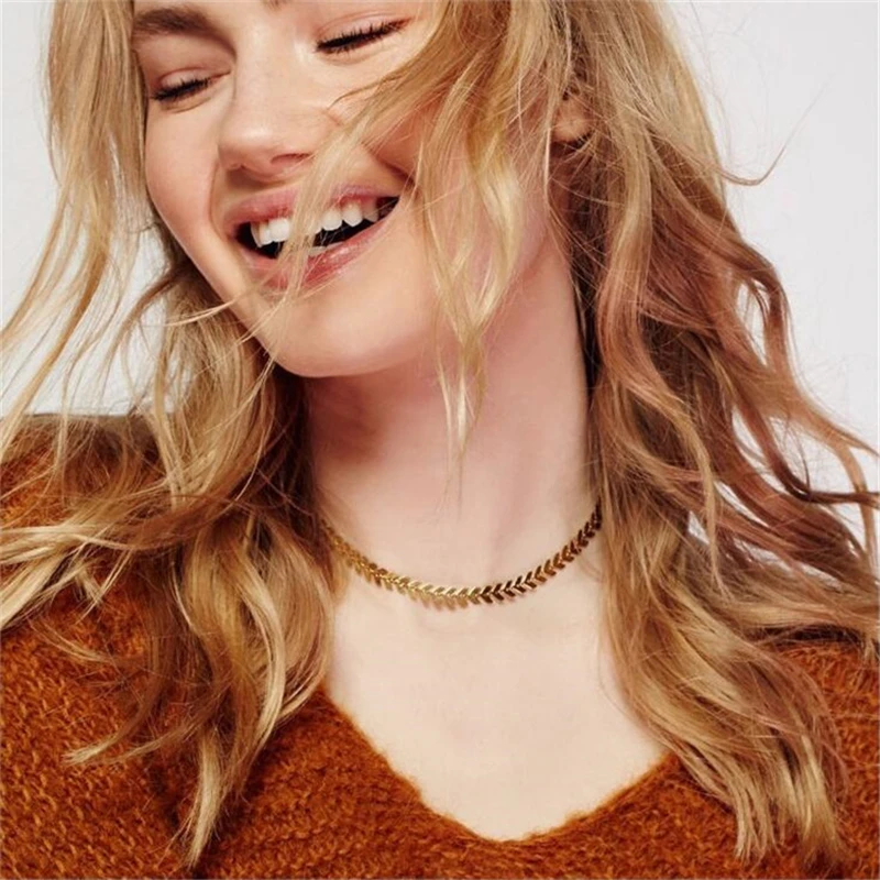 Европа и Соединенные Штаты темперамент моды рыбья кость цепи 2019 новая горячая